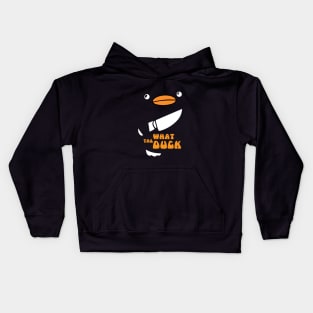 I Choose Violence Funny Duck Kids Hoodie